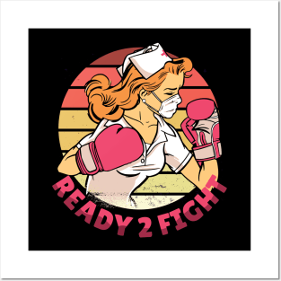 nurse boxer Ready 2 Fight Posters and Art